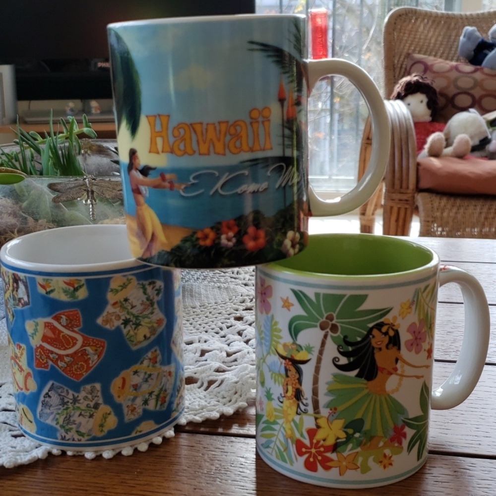 Trio of Hawaiian Mugs
